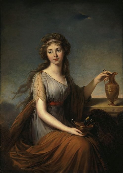 Vigee-Lebrun, Elisabeth-Louise – Portrait of Anna Pitt as Hebe, Hermitage ~ part 03