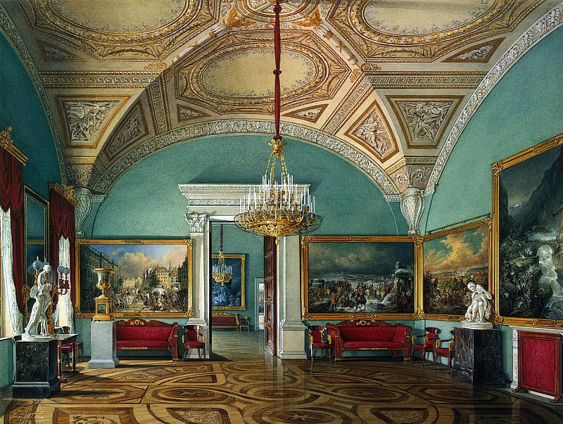 Hau Edward Petrovich – Types of rooms of the Winter Palace. The second hall of the Military Gallery, Hermitage ~ part 03