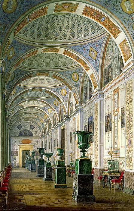 Hau Edward Petrovich – Types halls of the New Hermitage. Gallery of the History of Ancient Painting, Hermitage ~ part 03