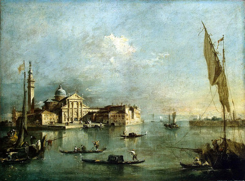 Guardi, Francesco – View of the island of San Giorgio Maggiore, Hermitage ~ part 03