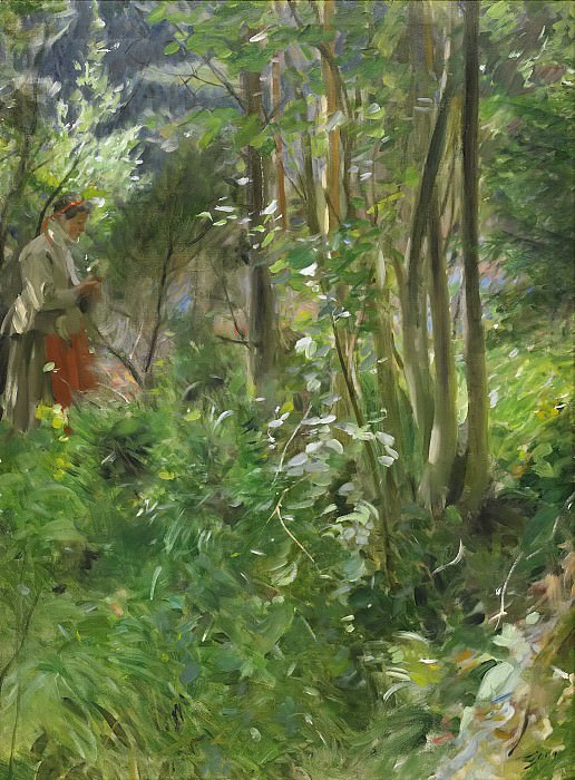 A sunny day in the forest, Anders Zorn