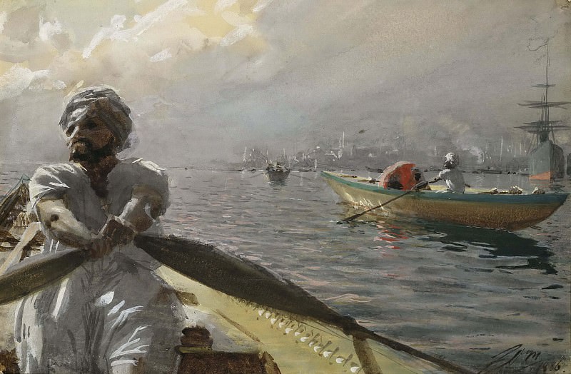 Turkish Boatman in the Constantinople Harbour, Anders Zorn