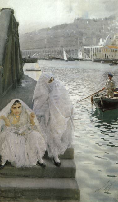 In the harbour of Algiers, Anders Zorn