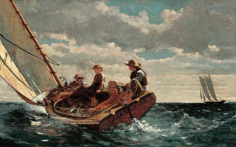 Winslow Homer – Breezing Up , part 2 American painters