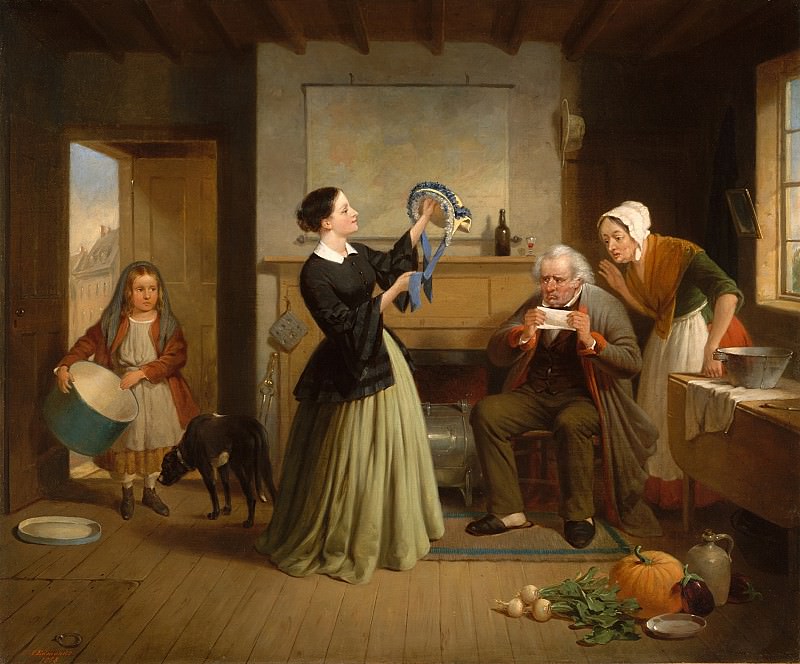 Francis William Edmonds – The New Bonnet , part 2 American painters