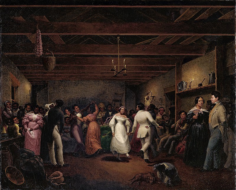 Christian Friedrich Mayr – Kitchen Ball at White Sulphur Springs, Virginia , part 2 American painters