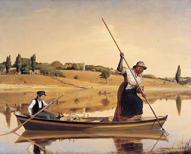 William Sidney Mount – Eel Spearing at Setauket , part 2 American painters