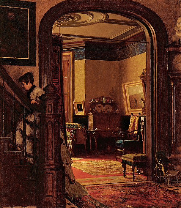 Eastman Johnson – Not at Home , part 2 American painters