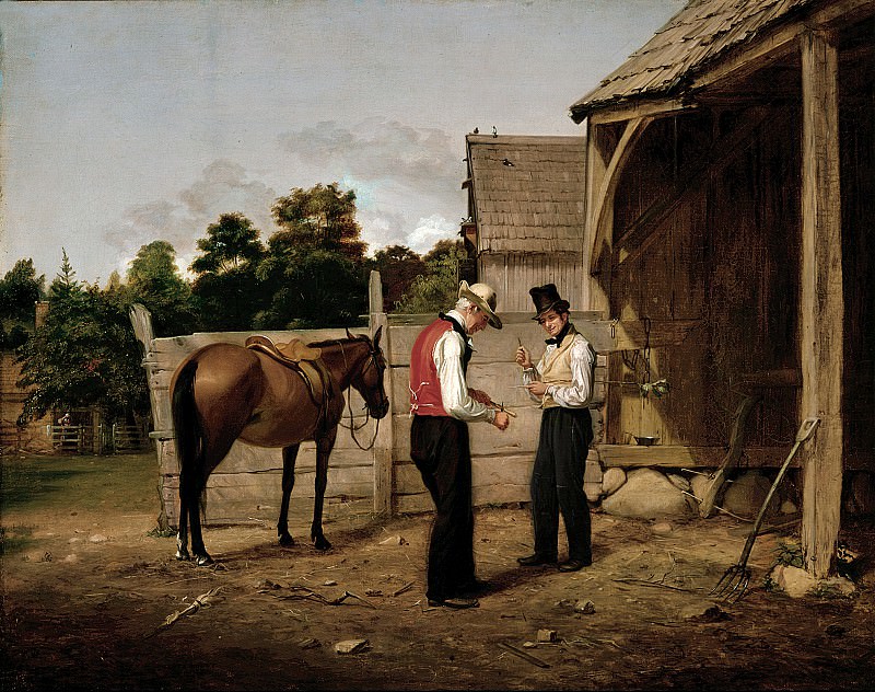 Вильям Сидни Маунт – Продажа лошади, часть 2 Американские художники
