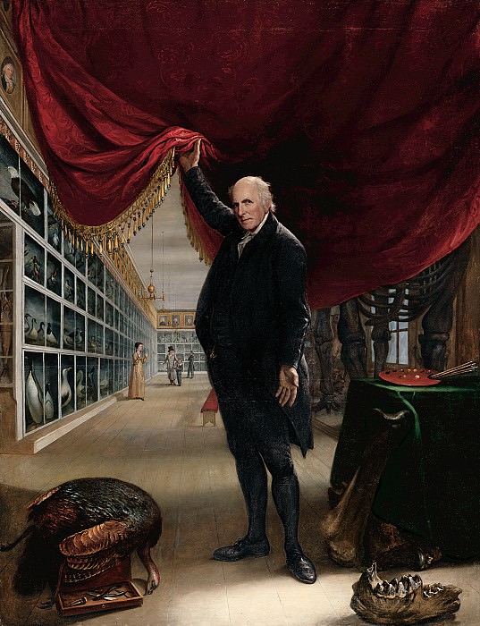 Пили, Чарльз Вилсон – Художник в своём музее, 1822, часть 2 Американские художники