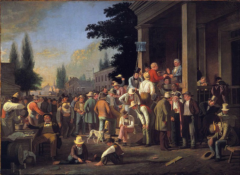 George Caleb Bingham – The County Election , part 2 American painters