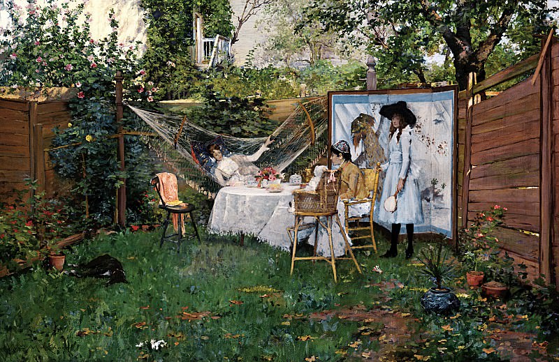 William Merritt Chase – The Open Air Breakfast , part 2 American painters