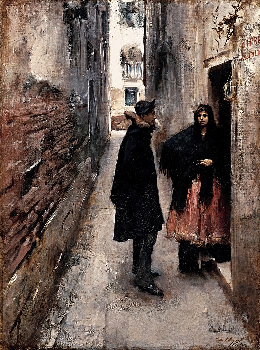 John Singer Sargent – A Street in Venice , part 2 American painters