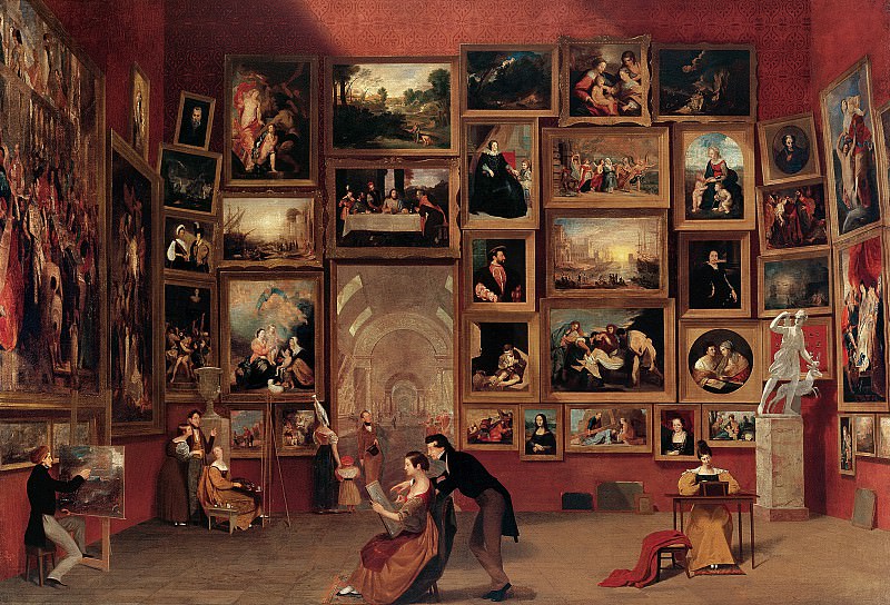 Сэмюель Ф.Б. Мос – Галерея в Лувре, часть 2 Американские художники