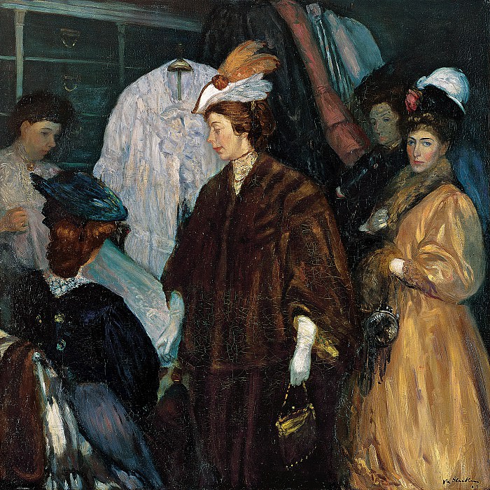 William Glackens – The Shoppers , part 2 American painters