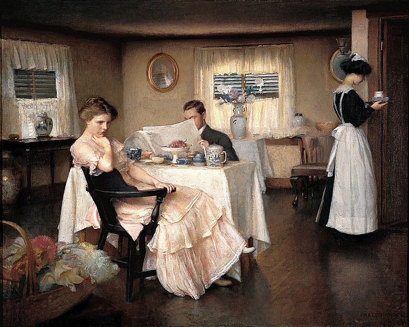 William McGregor Paxton – The Breakfast , part 2 American painters