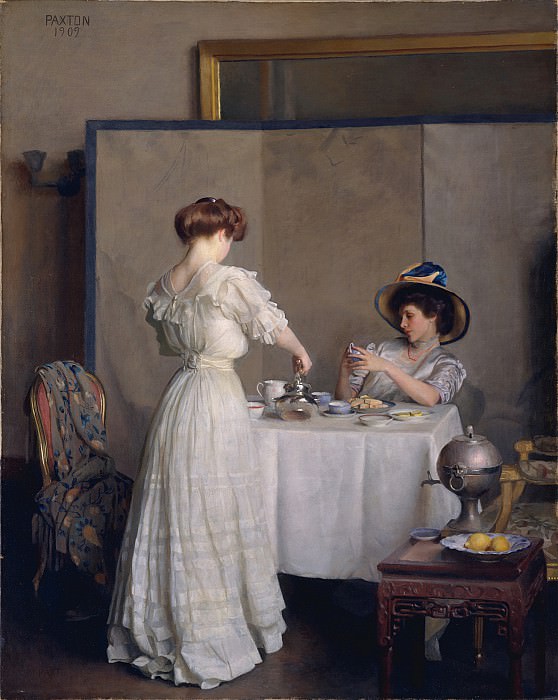 William McGregor Paxton – Tea Leaves , part 2 American painters