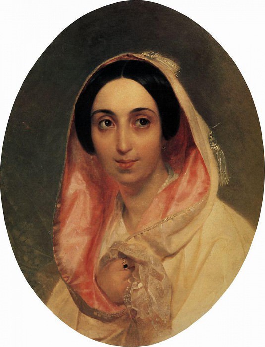 Portrait of Princess AA Bagration. 1849, Karl Pavlovich Bryullov
