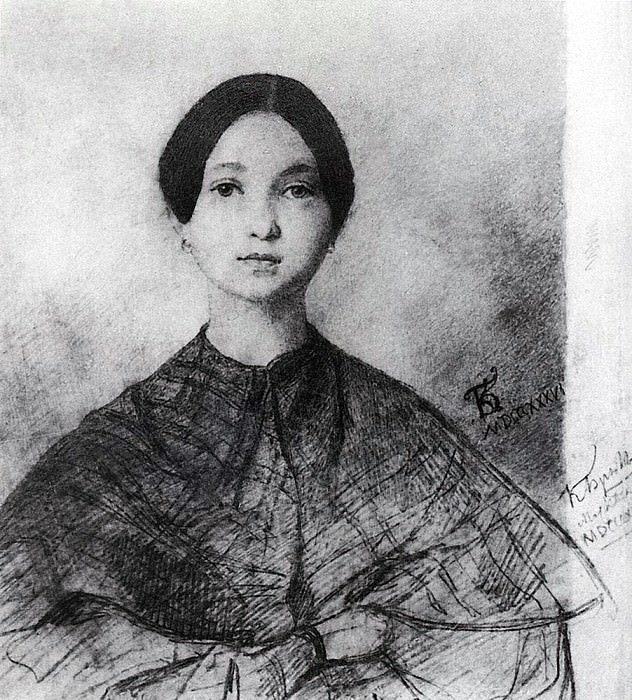 Portrait P. Sokolova, sister of the artist. 1836, Karl Pavlovich Bryullov