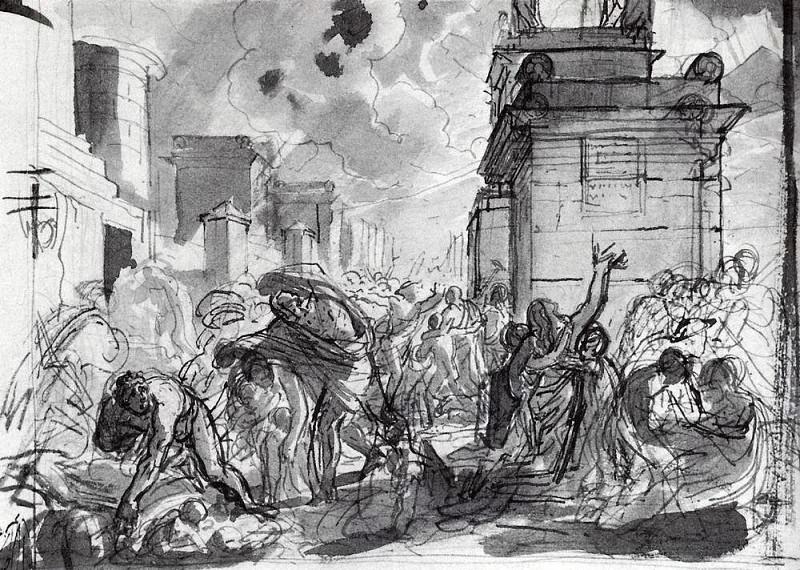 Last Days of Pompeii 2. 1827-1830, Karl Pavlovich Bryullov