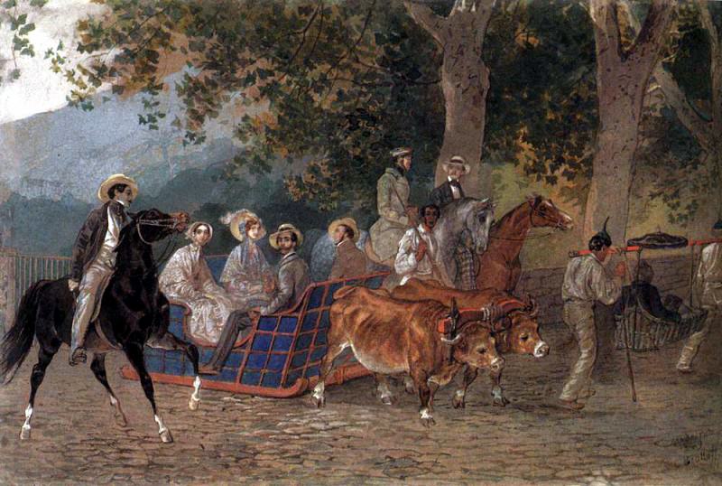 Прогулка. 1849, Карл Павлович Брюллов