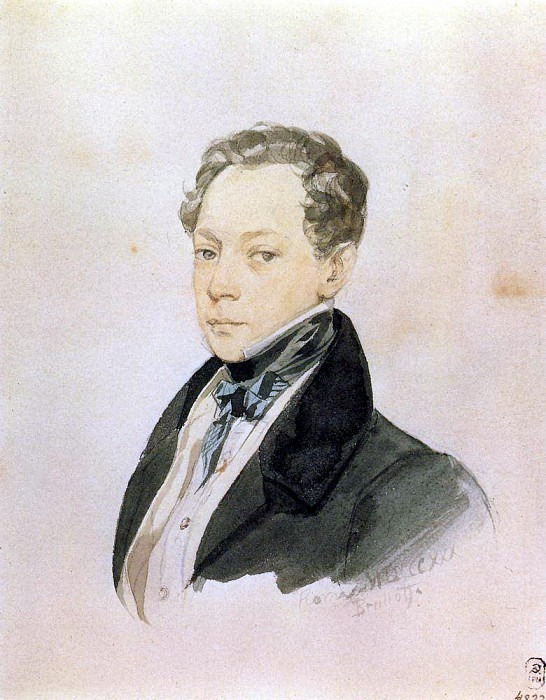 Портрет П. В. Басина. 1830, Карл Павлович Брюллов