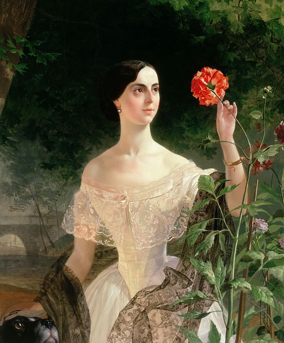 Portrait Of Sofia Andreyevna Shuvalova, Karl Pavlovich Bryullov