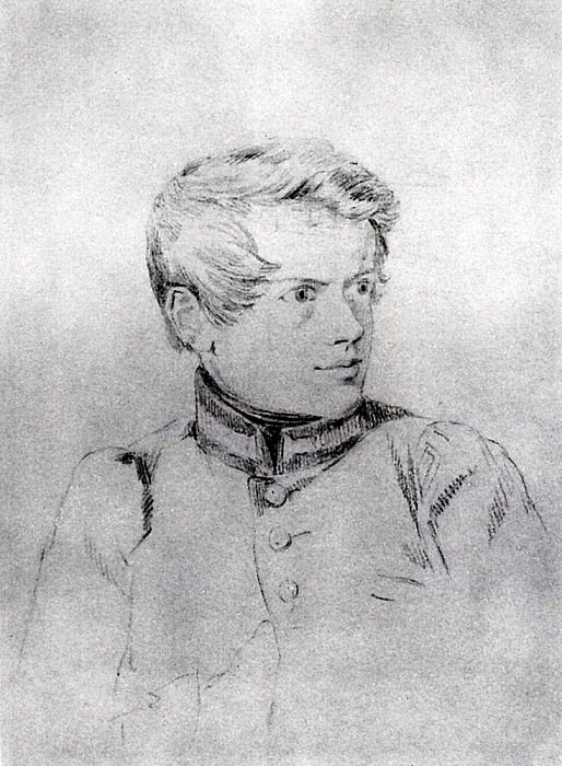 Self-portrait. 1813-1816, Karl Pavlovich Bryullov