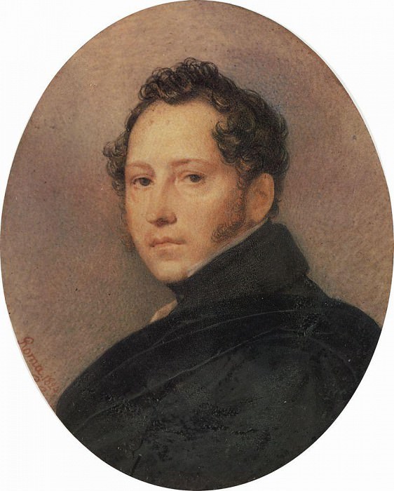 Portrait SF Shchedrin. 1824, Karl Pavlovich Bryullov
