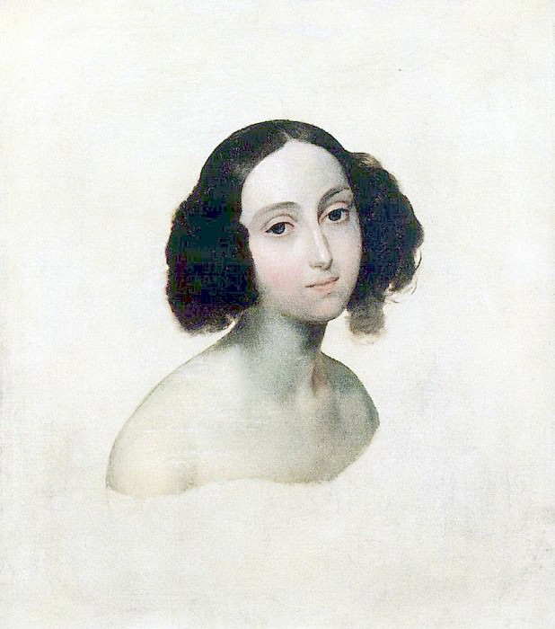 Portrait of Grand Duchess Olga Nikolaevna. 1841, Karl Pavlovich Bryullov