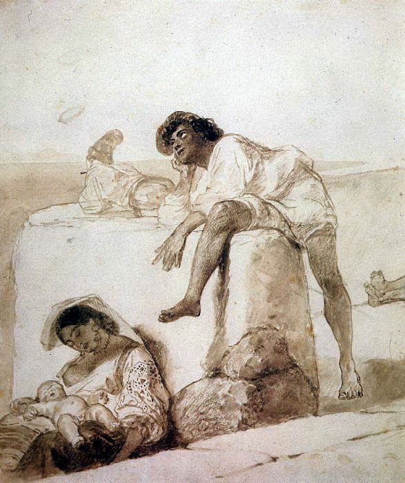 At noon. 1851-1852, Karl Pavlovich Bryullov