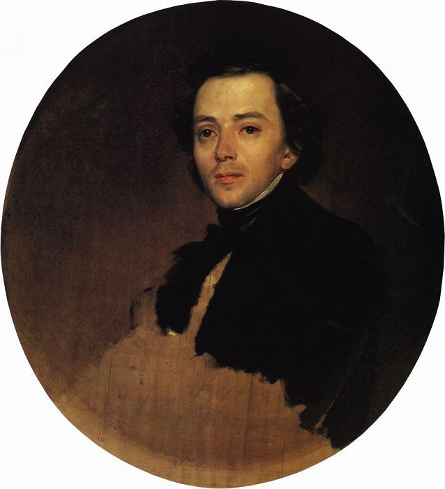 Portrait of the actor Vladimir Samoilov. 1847, Karl Pavlovich Bryullov