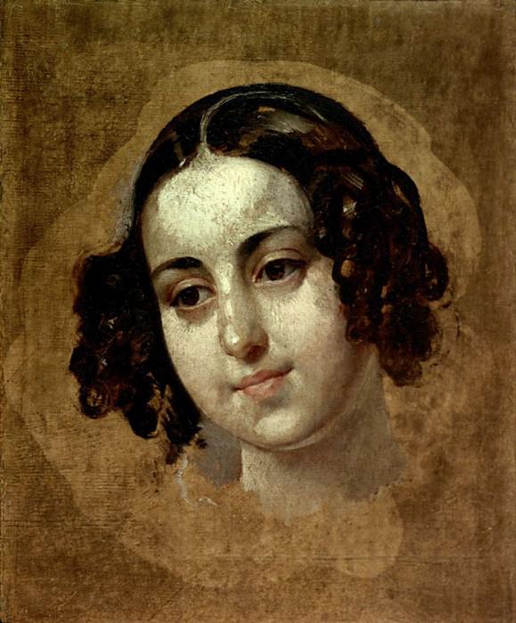 Голова девушки. 1830-е, Карл Павлович Брюллов