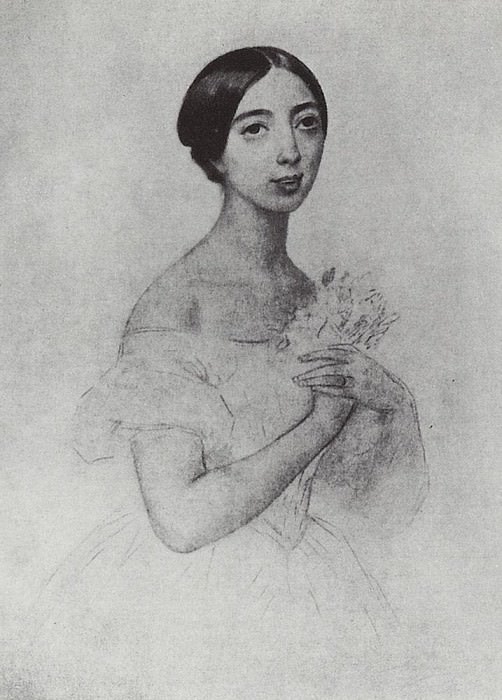 Portrait of the singer Pauline Viardot Garcia. 1844, Karl Pavlovich Bryullov