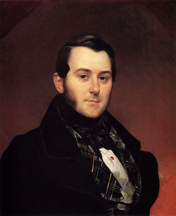 Portrait IA Beck. Around 1839, Karl Pavlovich Bryullov