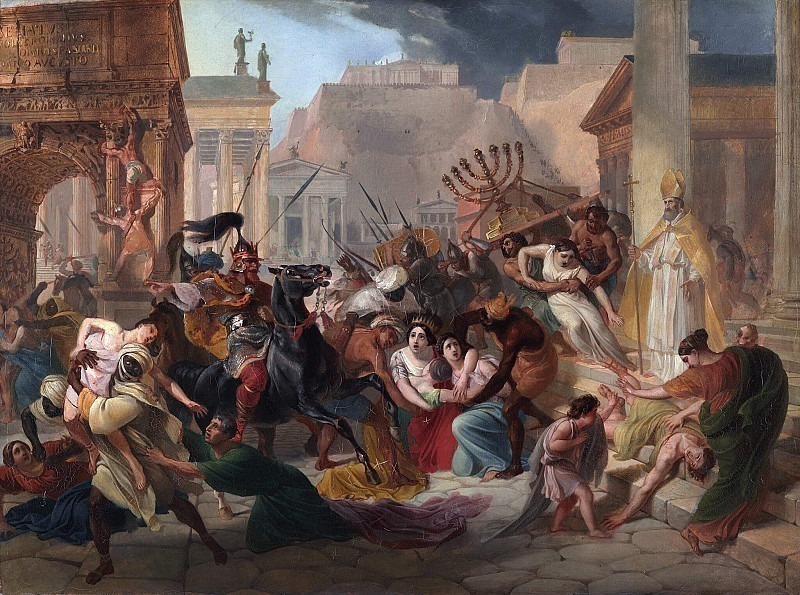 Genserich’s invasion of Rome, Karl Pavlovich Bryullov