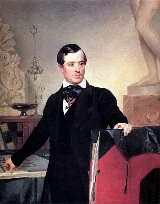 Портрет архитектора и художника А. П. Брюллова. Не позднее 1841, Карл Павлович Брюллов