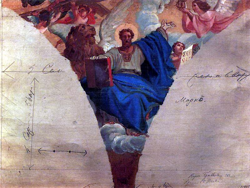 Mark the Evangelist. 1843-1847, Karl Pavlovich Bryullov