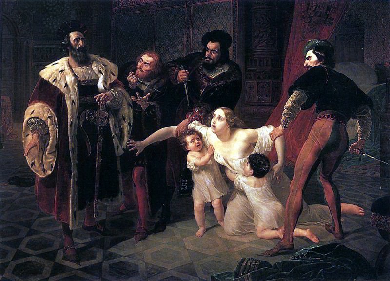 Смерть Инессы де Кастро. 1834, Карл Павлович Брюллов