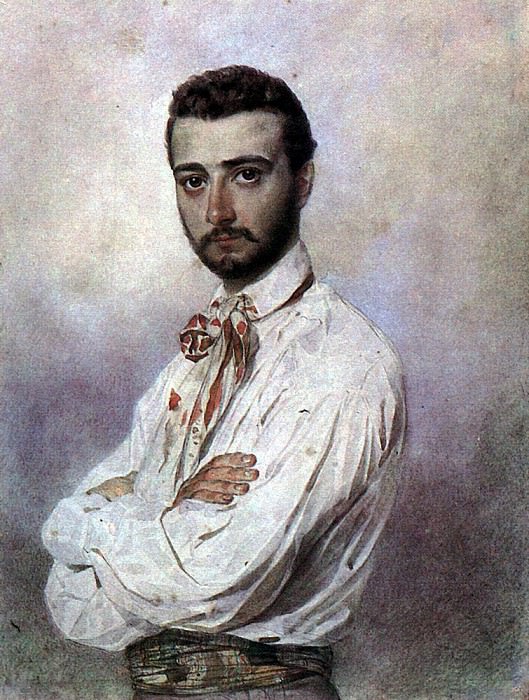 Portrait of Vincenzo Titton. 1850-1852, Karl Pavlovich Bryullov