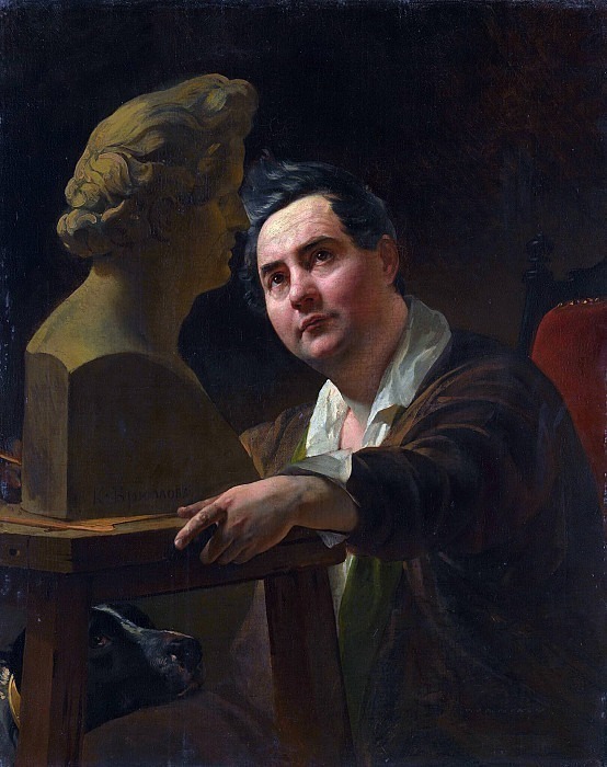Portrait of the sculptor I.P. Vitali, Karl Pavlovich Bryullov