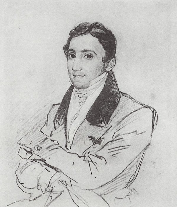 Портрет Ф. Д. Гверацци. 1827-1830, Карл Павлович Брюллов