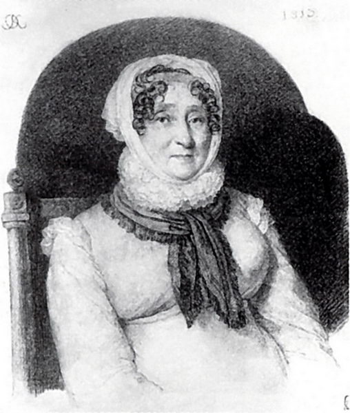 Portrait of Elizabeth Markovna Olenina 1813 BA, um. K. RM, Orest Adamovich Kiprensky