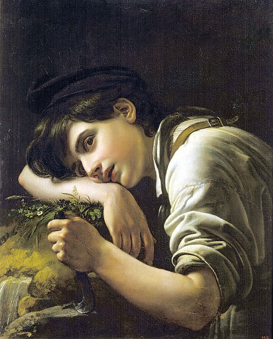 Молодой садовник. 1817 Холст, масло. 62х49, 5 ГРМ, Орест Адамович Кипренский