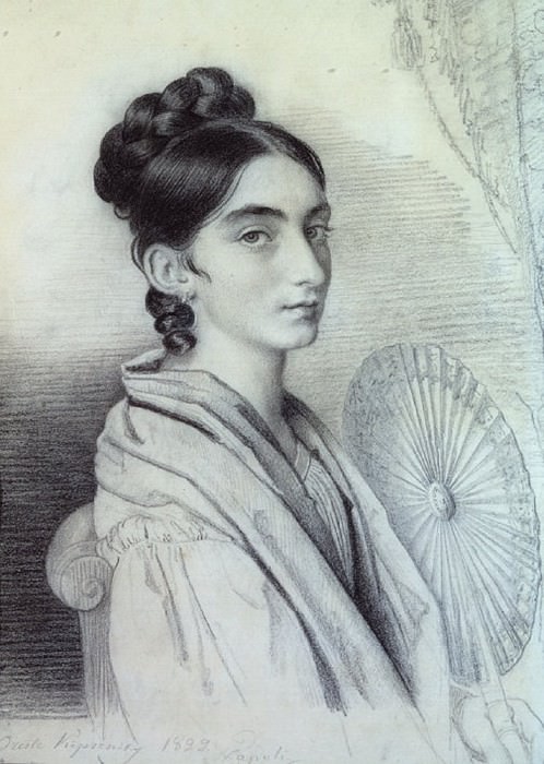 Portrait of Countess Sofya Alexandrovna Golenischeva – Kutozova 1829 BA, um. K. RM, Orest Adamovich Kiprensky