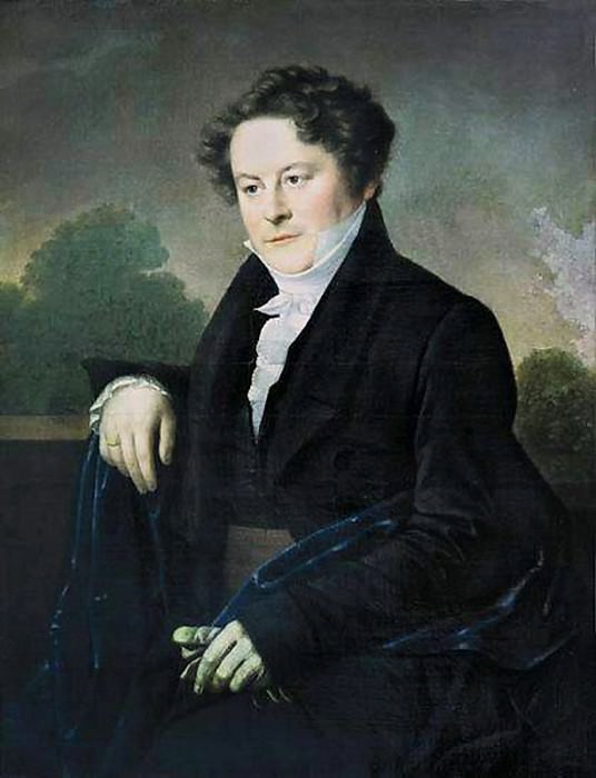 Portrait of a Man. 1826. H., M. 62x47. Uzhgorod, Orest Adamovich Kiprensky