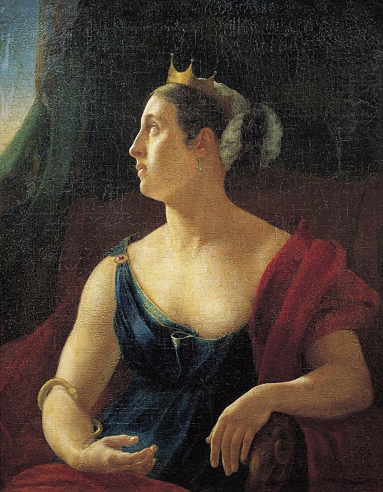 Portrait ES Semenova in the role of Cleopatra. H., m. 78. 5h66. Moose 3. Tropinin M., Orest Adamovich Kiprensky