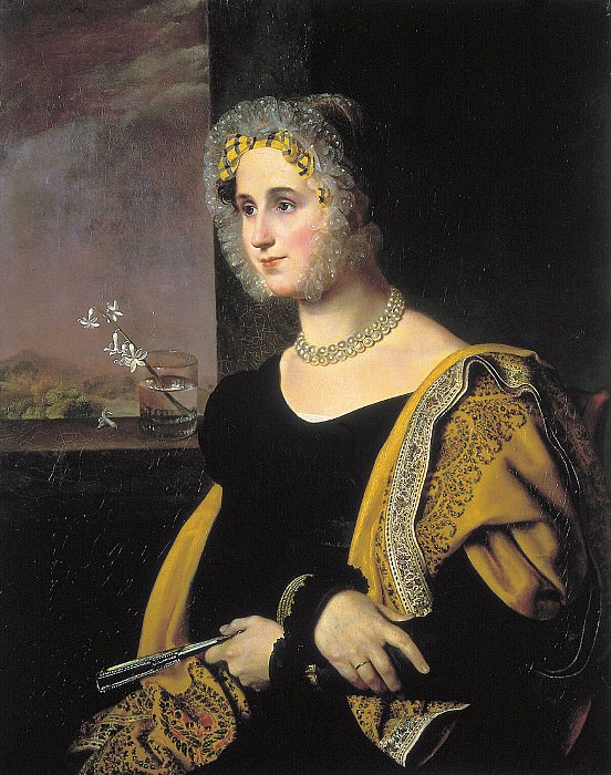 Portrait of Catherine Sergeevna Avdulinoy. H. 1822, 81h64 am GRM, Orest Adamovich Kiprensky