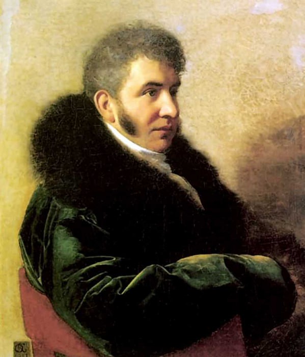 Portrait of Prince Ivan Gagarin 1811 H., M. 80h69 RM, Orest Adamovich Kiprensky
