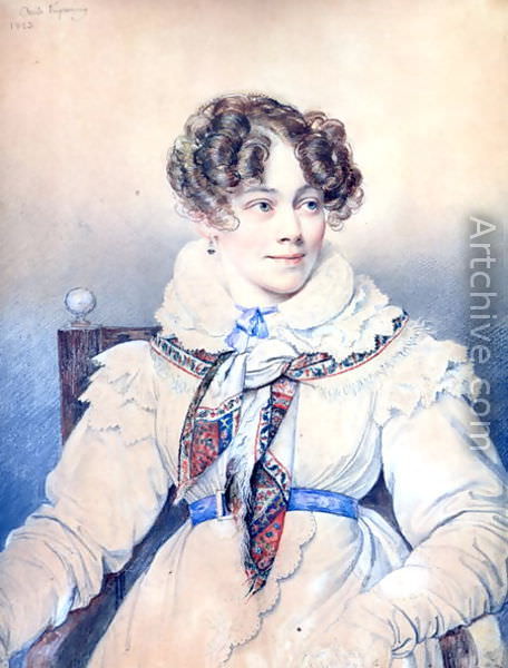 Portrait of Sofia Rostopchina, gr. Segura. 1823 Musee Carnavalet, Paris, Orest Adamovich Kiprensky